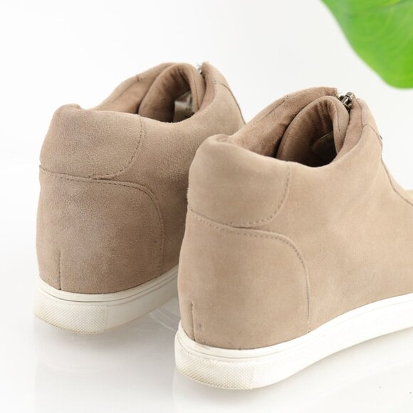 Blondo Womens Glenda Boot Size 8 Tan Suede Hidden Wedge Heel Zip Up Bootie - Picture 5 of 12